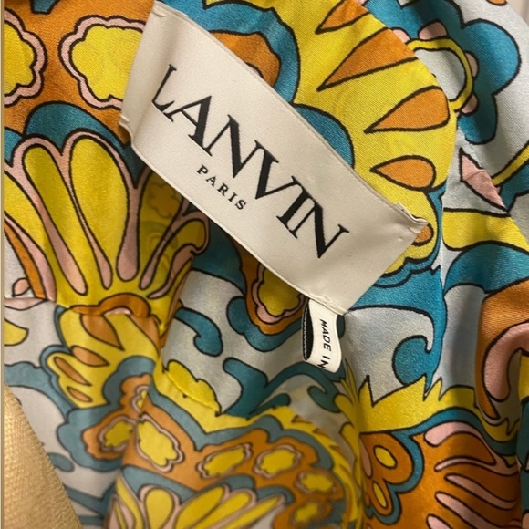 LANVIN Floral Printed Long Dress Runway - Picture 5 of 12